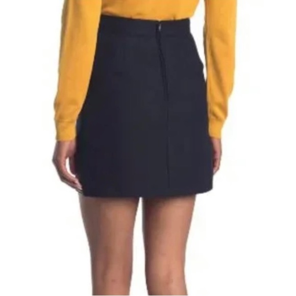 NWT Navy Hi-Waist Stretch Mini Skirt - Picture 2 of 3